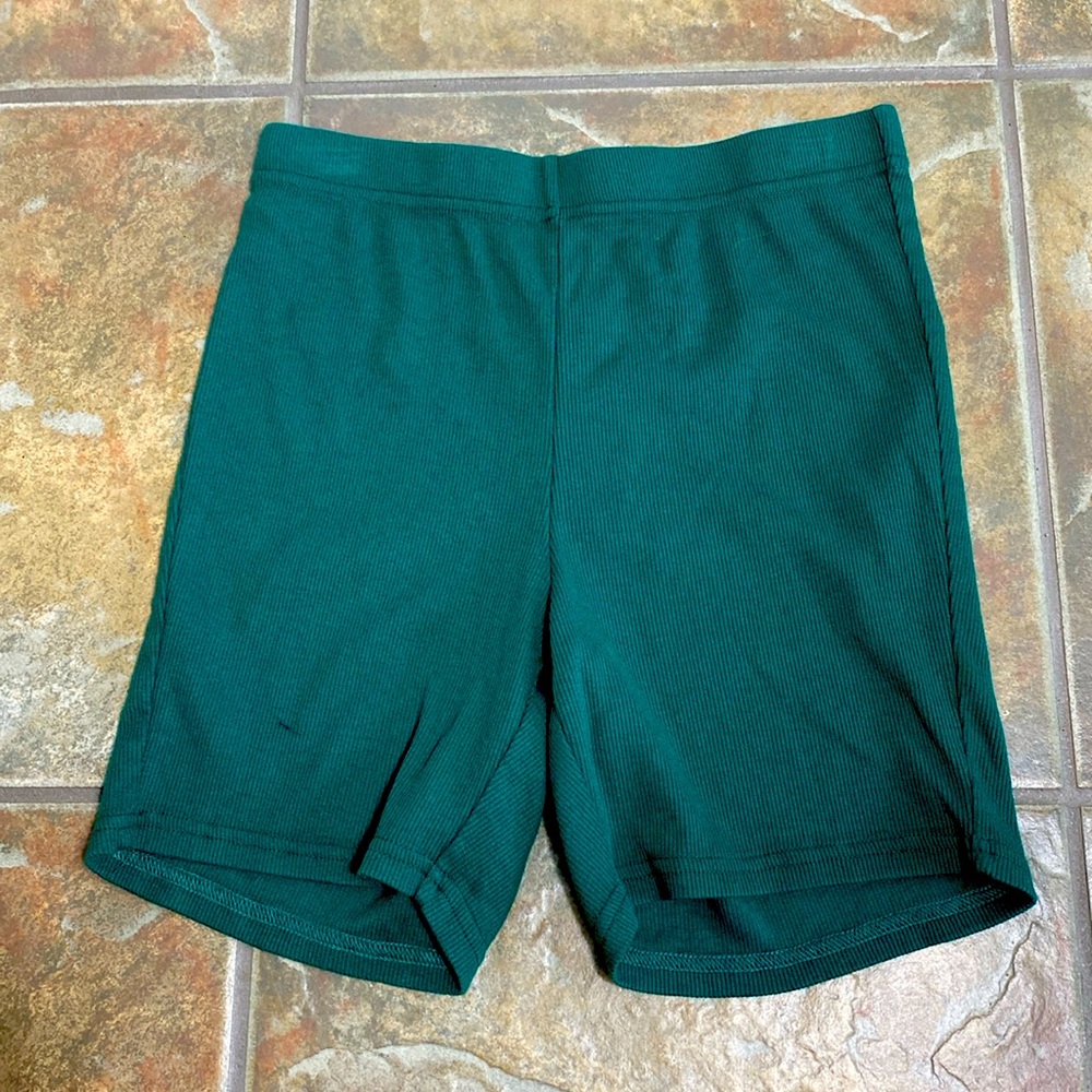 Chaser Rib Knit Green Shorts